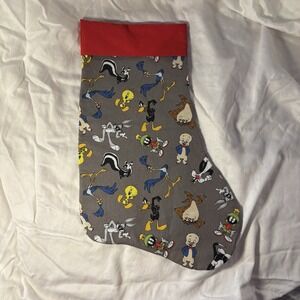 Handmade Looney Tunes Christmas Stocking Needs Hook String